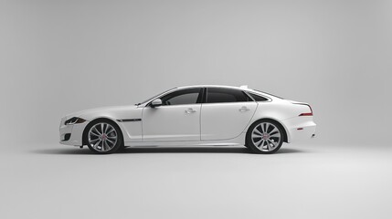 Obraz premium White Jaguar Sedan