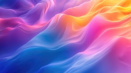 Obraz premium Beautiful abstract organic design with colorful flowing patterns and soft gradients, creating a mesmerizing background wallpaper (Generative AI)