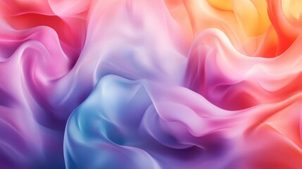 Obraz premium Beautiful abstract organic design with colorful flowing patterns and soft gradients, creating a mesmerizing background wallpaper (Generative AI)