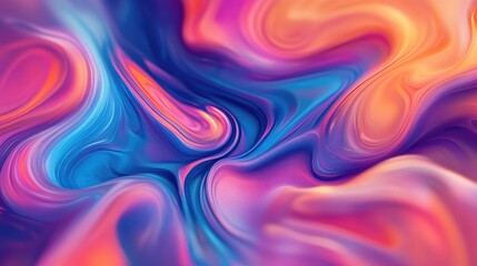 Obraz premium Beautiful abstract organic wallpaper featuring vibrant, swirling patterns and soft gradients, creating a dynamic background (Generative AI)