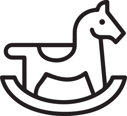 Horse icon symbol vector image Illustration
