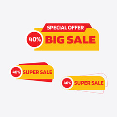 Big Sale Offer Tag Fully Editable Vector or EPS