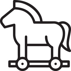 Horse icon symbol vector image Illustration
