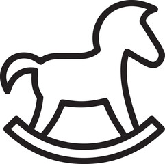 Horse icon symbol vector image Illustration
