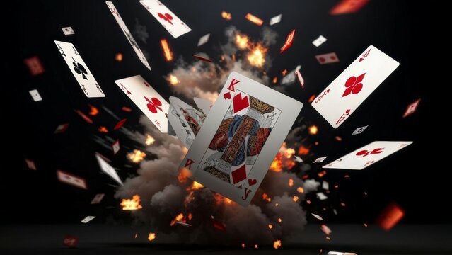 playing cards and chips