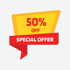 Discount Sale Offer Tag Fully Editable Vector or EPS