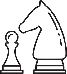 Horse icon symbol vector image Illustration
