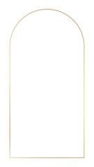 Png gold arch border frame, transparent background