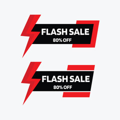 Flash Sale Offer Tag Fully Editable Vector or EPS