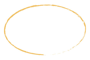 PNG yellow oval textured line, transparent background