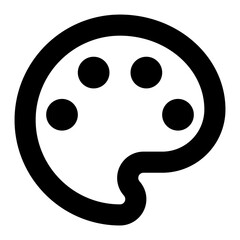 Fototapeta premium Png Color palette icon collage element, transparent background