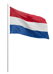 Png flag of Netherlands collage element, transparent background