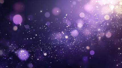 shimmering dark purple texture with scattered white accents, Abstract luxury background, bokeh effects and sparkles.