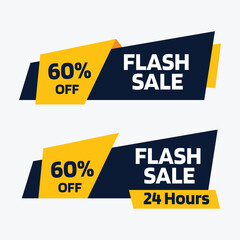 Flash Sale Offer Tag Fully Editable Vector or EPS