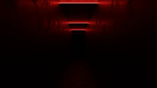 Flickering Lights in Horror Scary, Halloween Background               