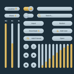 Fototapeta premium 018. Ui kit collection