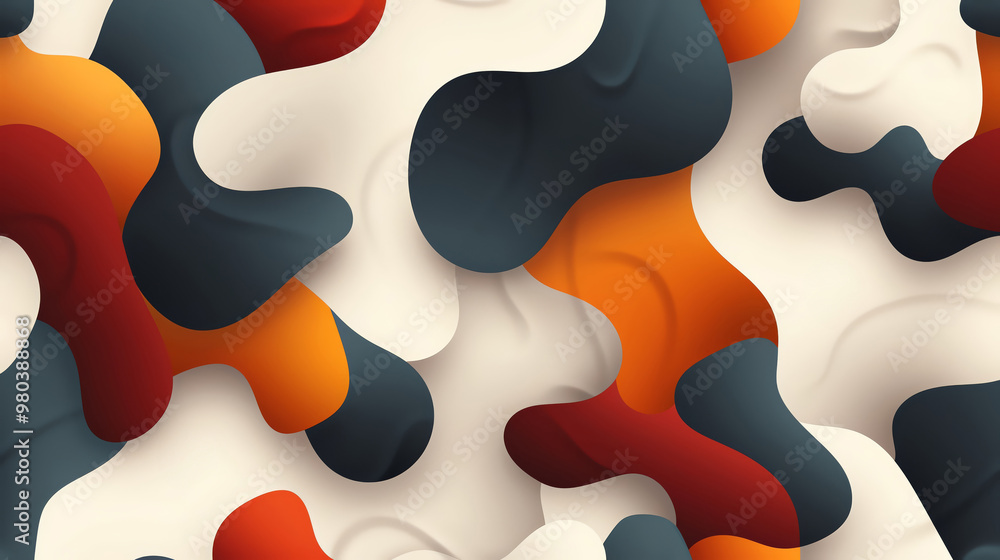 Poster abstract background featuring dynamic shapes and vibrant colors, perfect for modern design projects 