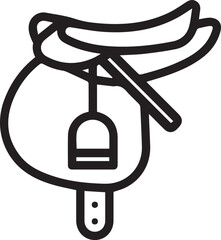 Horse icon symbol vector image Illustration
