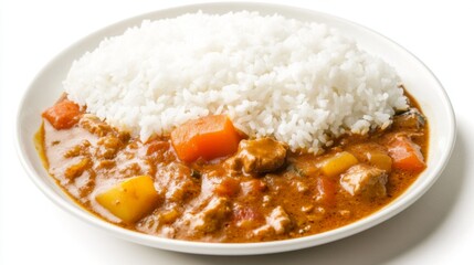 a glob of japanese curry on the floor