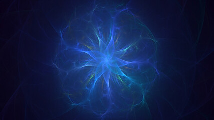3D manual rendering abstract fractal light background. Its not AI Generatd illustration.