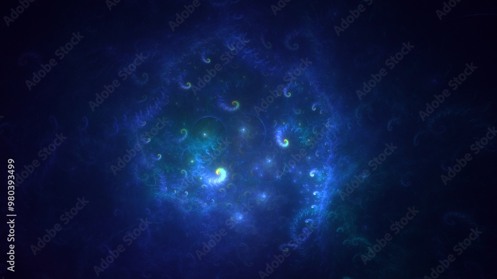Poster 3d manual rendering abstract round light background. its not ai generatd illustration.