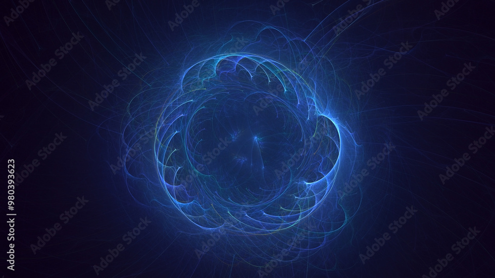 Poster 3d manual rendering abstract round light background. its not ai generatd illustration.