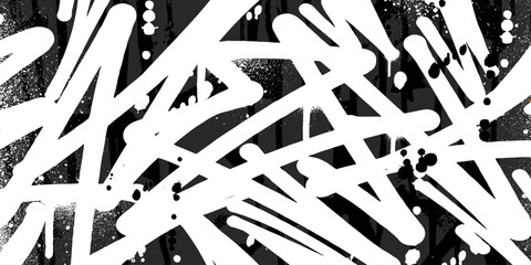 Abstract graffiti background with scribbles and brush hand-drawn style. Street art graffiti urban theme for prints, banners, and textiles in vector format.