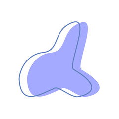 purple blob circle silhouette icon. Vector collection of blob shapes