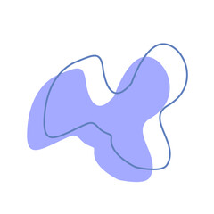 purple blob circle silhouette icon. Vector collection of blob shapes