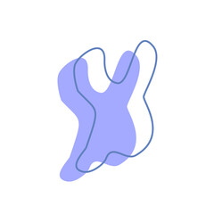 purple blob circle silhouette icon. Vector collection of blob shapes