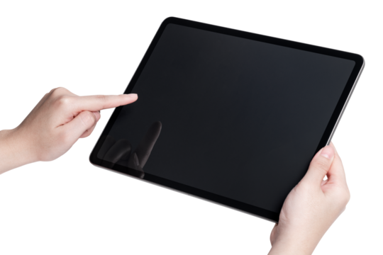 Digital tablet mockup png for online learning