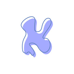 purple blob circle silhouette icon. Vector collection of blob shapes