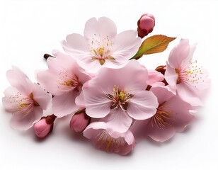 Obraz premium cherry blossom isolated on white background