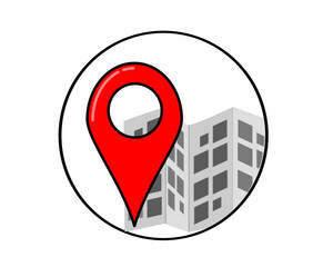 location icon. location marker on map. Flat vector navigation illustration on white background. part 2