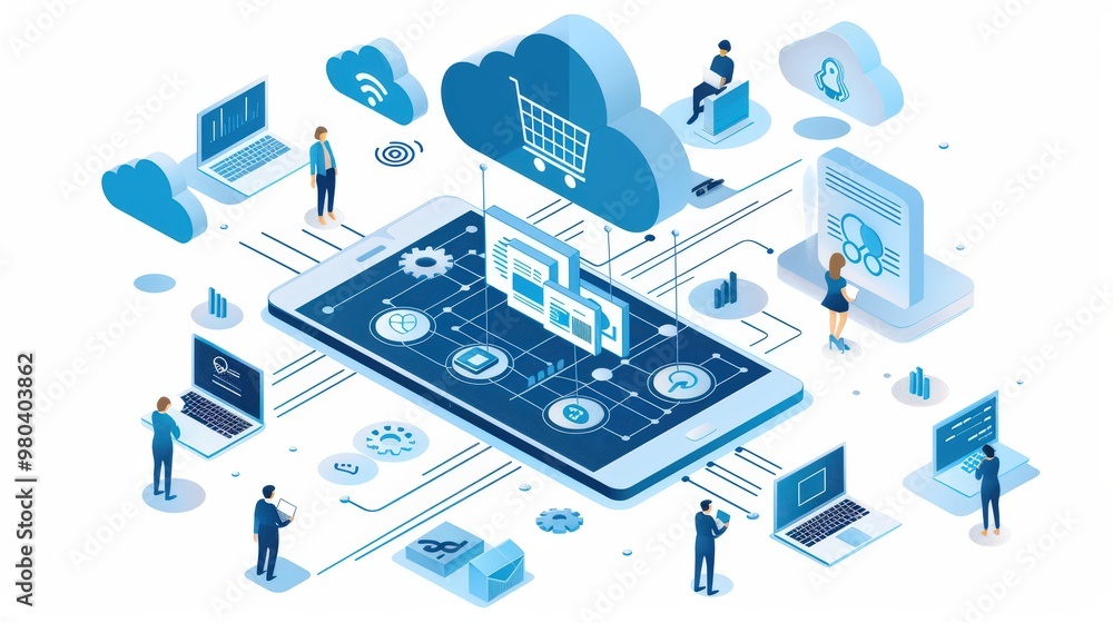 Aufkleber digital graphic of cloud data security, highlighting protection layers such as digital locks and shi