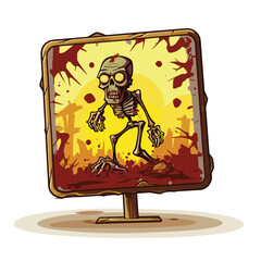 Zombie Coming Out of TV Screen