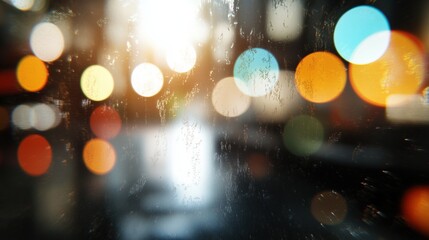 Abstract colorful light bokeh backdrop