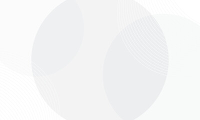 White geometric abstract background with overlapping layers, lines, and circles. Modern graphic design for banners.