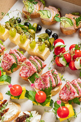 catering appetizer in the box