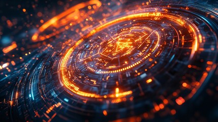 Futuristic Technology Abstract Background