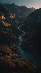 Beautiful Nature landscapes image on vertical 4.