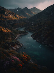 Beautiful Nature landscapes image on vertical 6.