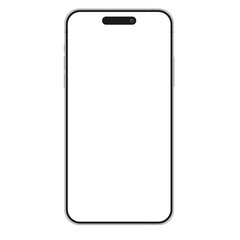 iPhone 16 Pro Max mobile phone smartphone device transparent display mockup template. Modern Mobile phone PNG illustration for advertisement
