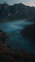 Beautiful Nature landscapes image on vertical 13.