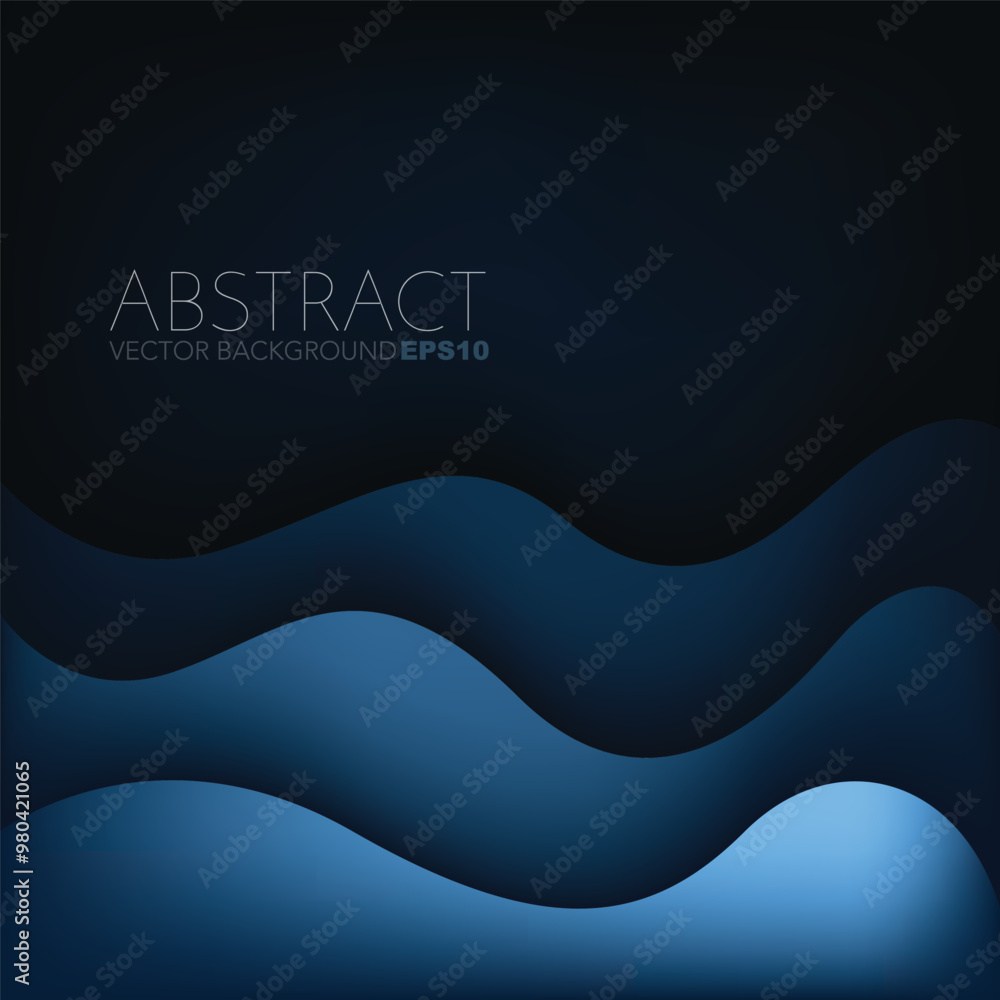 Fototapete graphic vector curve line overlap background for text and message design
