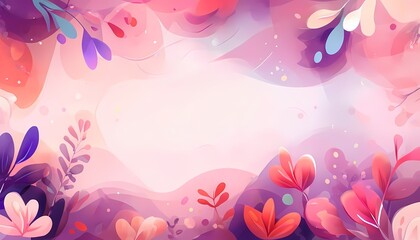 Illustration of season cartoon floral background design
