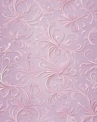 Fototapeta premium Delicate bow swirls with light lavender to pale pink gradient