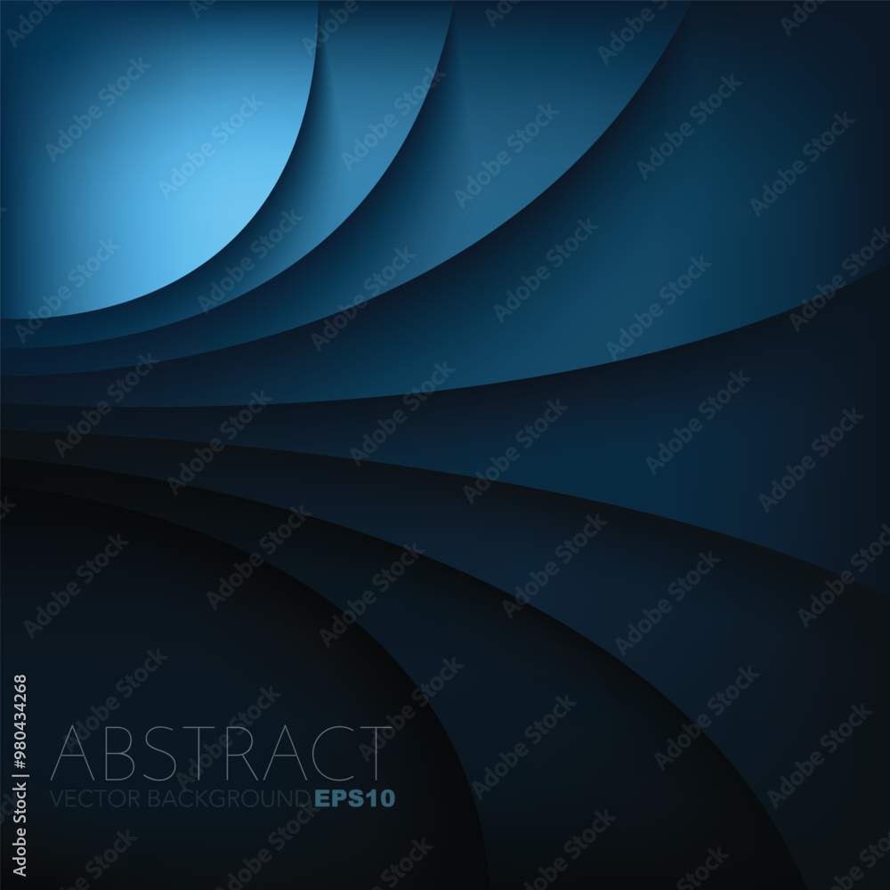 Poster graphic vector curve line overlap background for text and message design