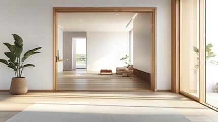Modern Interior Design with Wooden Accents