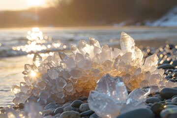 winter landscape with snow covered tree